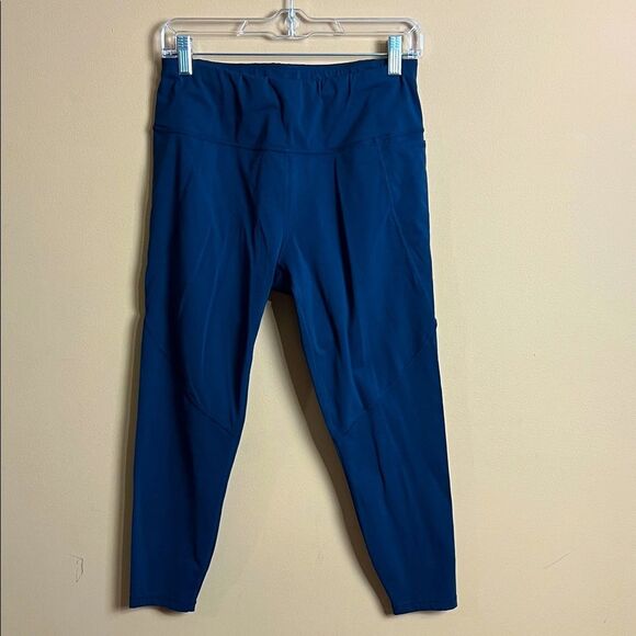 Sweaty Betty Women’s Size 10 Navy Blue 7/8 Activewear Leggings - Picture 1 of 6